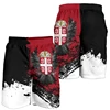 Summer 3d Print Serbia Flag Beach Shorts For Men Quick Dry Surf Board Shorts Popular Sports Swim Trunks Bathing Suits Clothes 6