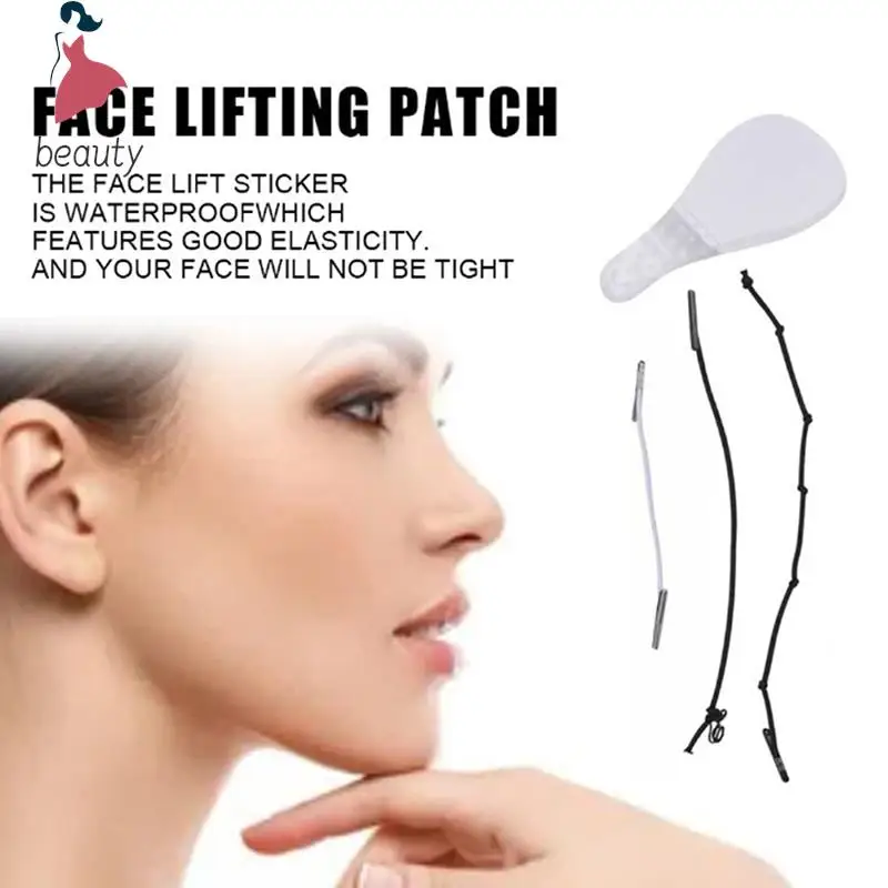 60 Pz/Set Nastro Lifting Istantaneo Per Il Viso Sollevare Rapidamente Rughe Cedimento Della Pelle Chine Collo Eye Lift V Line Shape Tape Antirughe