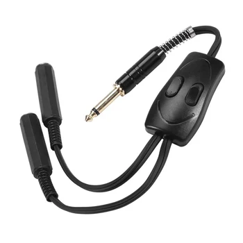 Dual Connection Tattoo Power Supply Clip Cord 1 to 2 Adapter Conversion Cable for Tattoo Machine Tattoo Accessories Supply