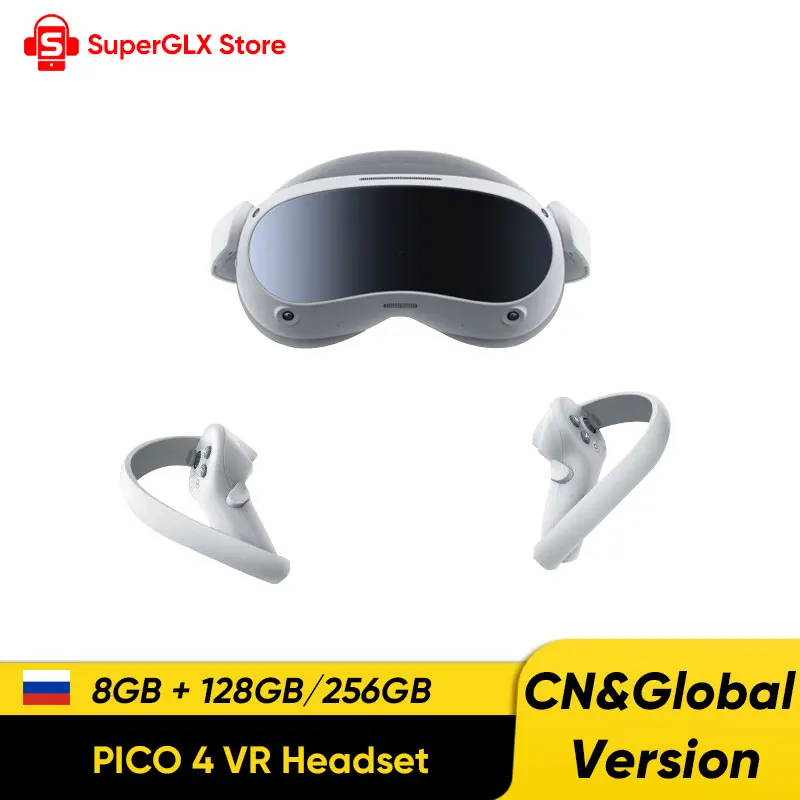 Pico 4 VR glasses all-in-one virtual reality headset 4K+ display for metaverse & stream gaming