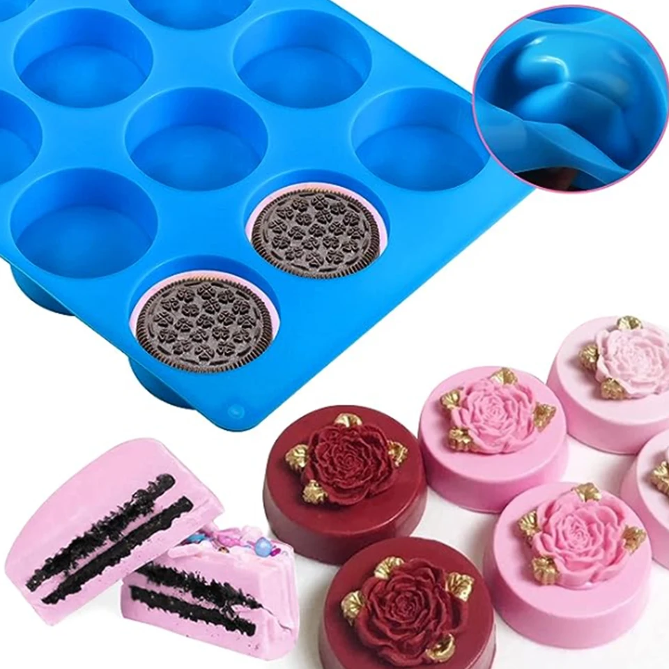Stampo In Silicone Per Muffin Cupcake Torte Budino Gelatina