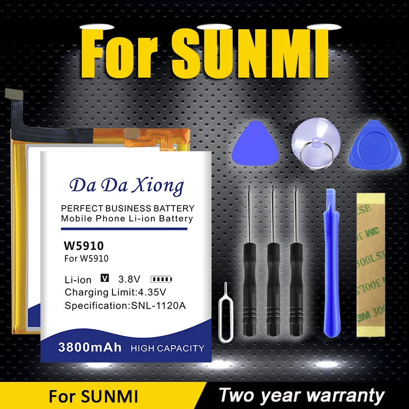 2023 Nuovo Qp1659 Qp1669 Zap1522 W5910 Sostituire La Batteria Per Veken Sunmi M1 V2 Pro Qp1659 Qp1669 Zap1522 W5910 Bateria + Tool Kit