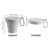 ​​Collapsible Silicone Cup - Portable Foldable Travel Mug for Camping Hiking, BPA-Free Leakproof Water Bottle with Lid 5