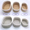 Cotton Rope Woven Square Fabric Toy Storage Basket 5