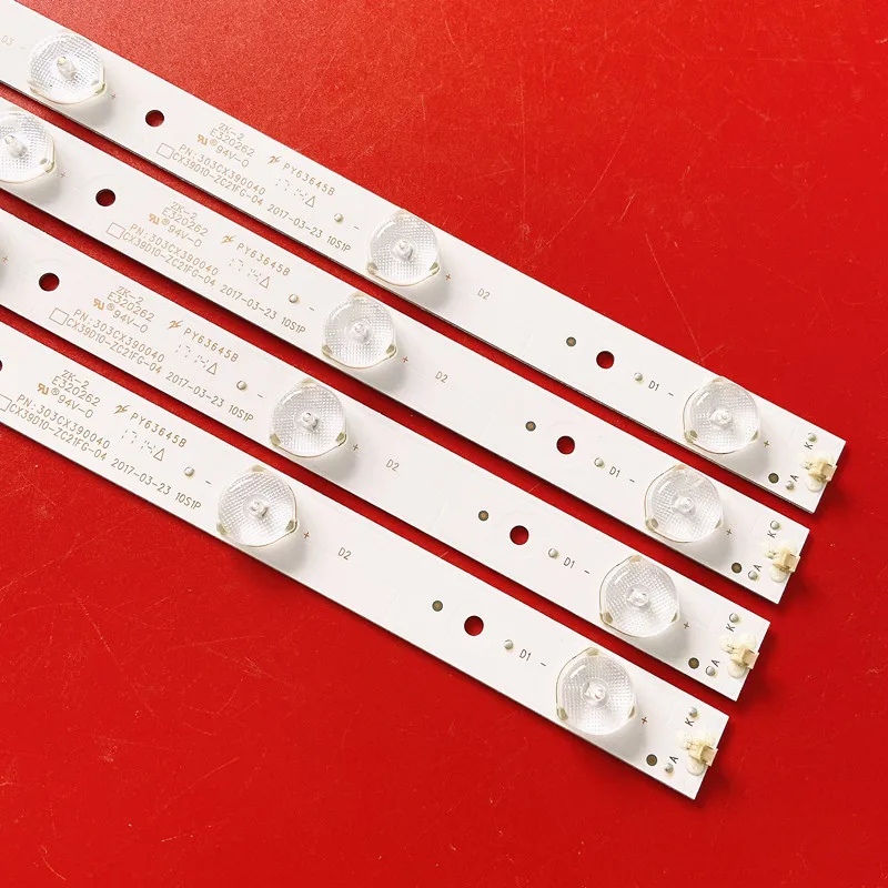 LED Backlight strip for BBK 40LEM1010/T2C RUBIN RB-39K105T2S 303CX390036 ZDCX39D10-ZC14FG-05 4X10 001 HL-10400A28-1001S-01 A0