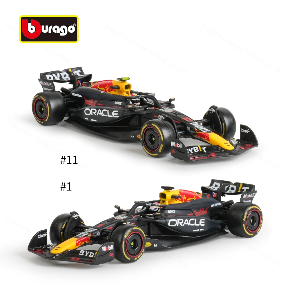 Bburago 1:43 2024 RedBull RB20 #1 F1 Formula Car Die Cast Vehicles Collectible Model Racing Toys Acrylic Box 5