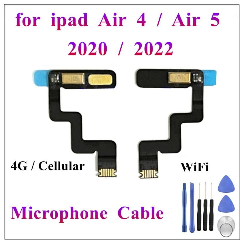 

1Pcs Microphone Flex Cable Ribbon Replacement For IPad Air 4 2020 10.9 Inch Air 5 Air5 2022 Mic WiFi 4G Cellular Repair Parts