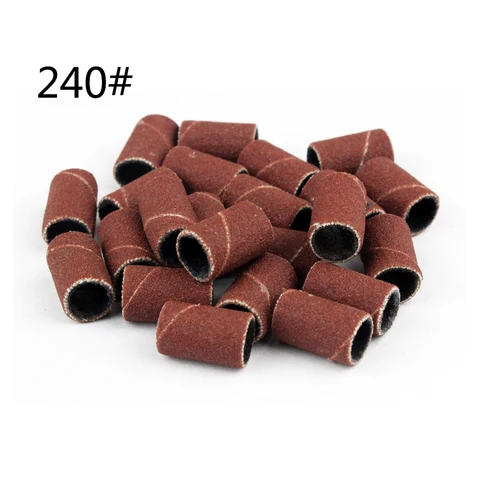 Nail Art Sanding Bands 80# 120# 180# Grinding Sand Ring Bit For Electric Drill Machine Accessories Manicure Tools