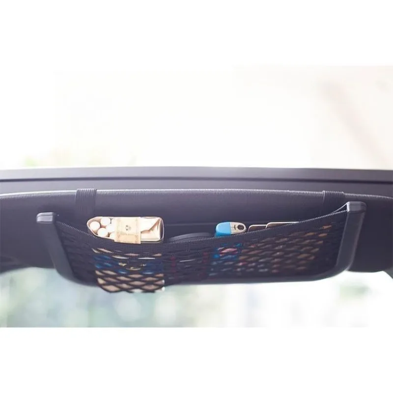 1pcs 자동차 트렁크 후면 보관 화물 수하물 나일론 탄성 네트 홀더 자동차 밴 픽업 SUV MPV ORGANISER 260x120mm