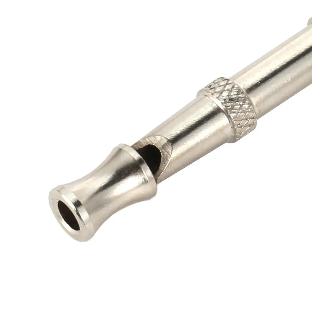 Training UltraSonic Sound Dog Whistle Silver Color dog whistle