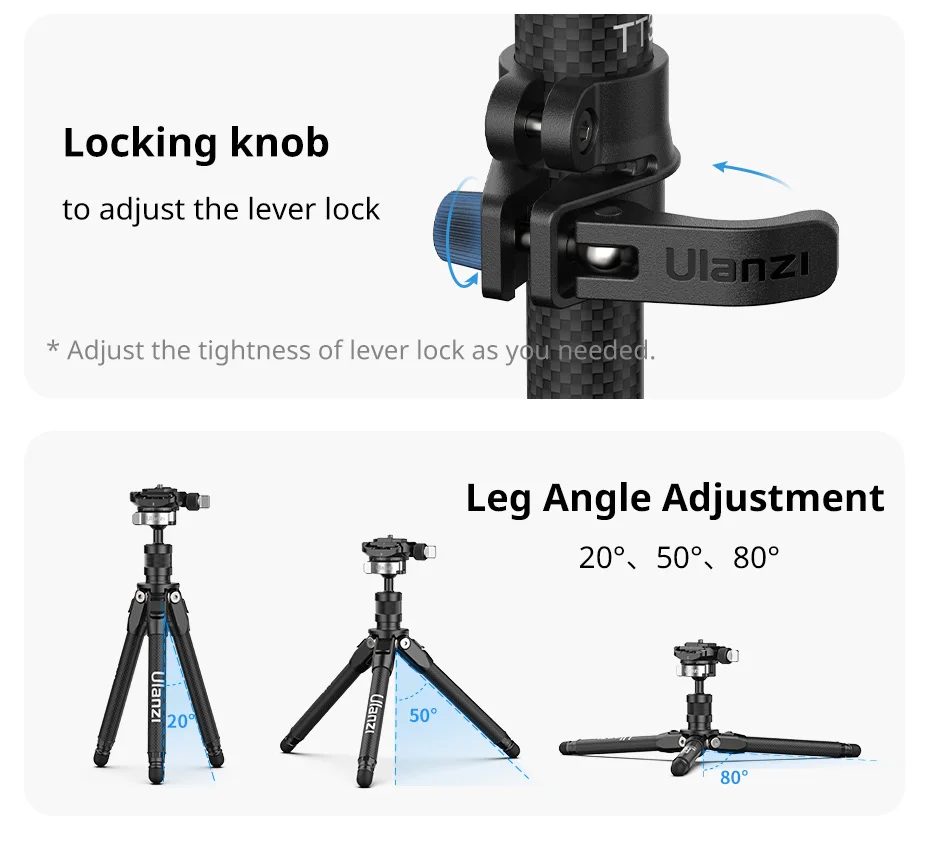 Ulanzi TT35 Mini Tripod with Ball Head description image 10
