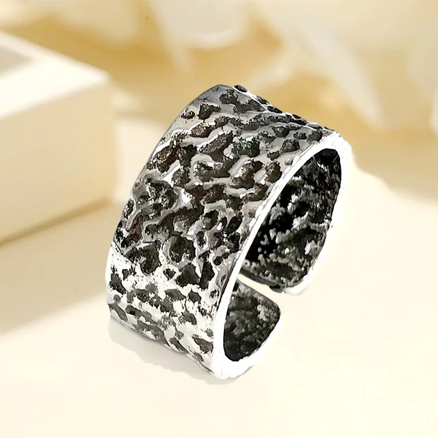 Bague Girlbible en argent sterling 925 pour femme, couple, minimaliste, faite à la main, rétro, avec pierre noire, bijoux de fête, cadeau, anti-allergie