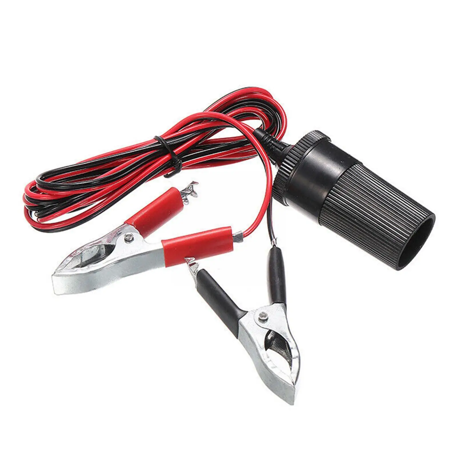 

12V Car Auxiliary Cigarette Lighter Socket Connector Connector Batteries Female Alligator Socket Clip To To Extension Termi P3P2