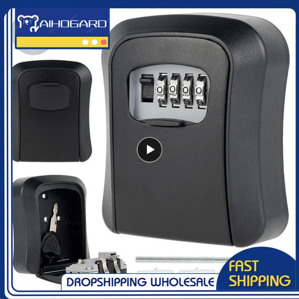 

Password Key Box Decoration Key Code Box Key Storage Lock Box Wall Mounted Password Box Outdoor Key Safe Lock Box