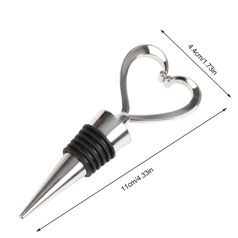 Yardwe 12 Tappi Per Bottiglie Da Vino A Forma Di Cuore – Set Di Tappi A Sigillo Per Matrimoni, Feste E Bomboniere