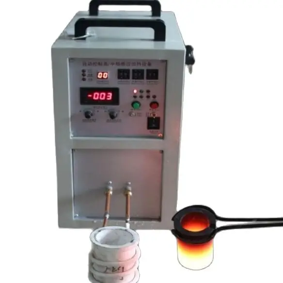 

Portable Induction Metal Gold Melting Furnace, Platinum Gold Crucible Furnace DH-TG-15A