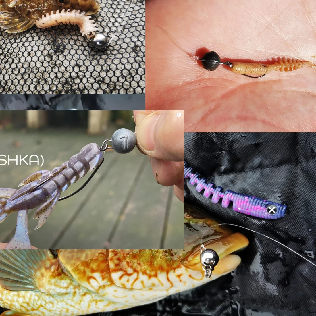 Fish Cheb Rig FishTrip Cheburashka Weights 10pcs Fishing Jig Head