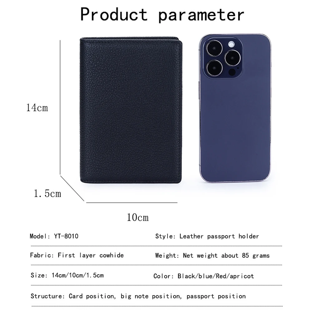 Passport Holder Cover Wallet Case Leather Passport Book Holders Covers Case Wallets for Men and Women Travel Documents Organizer