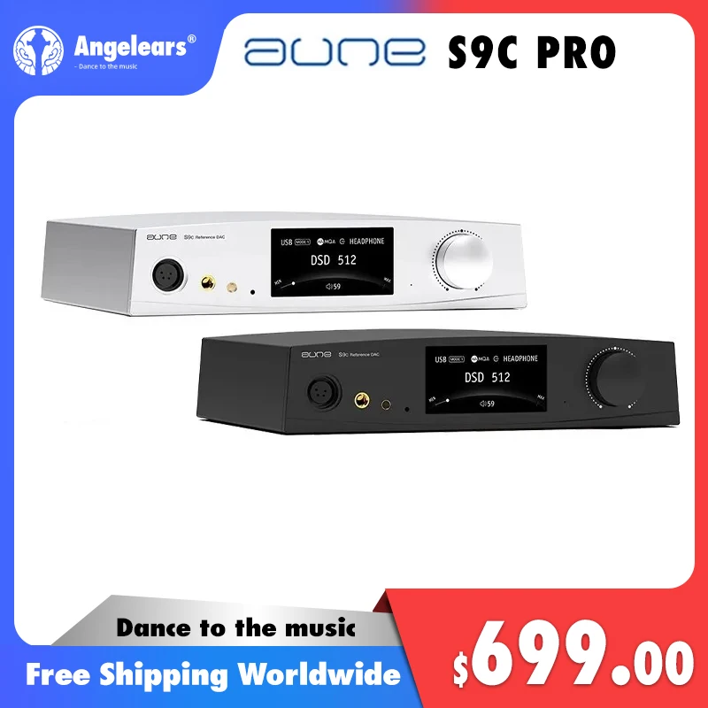 AUNE S9C PRO Decoder Ear Player All-in-one High Power Fully Balanced Headset Fever HiFi Music USB Sound Card Dual ES9068AS Chip