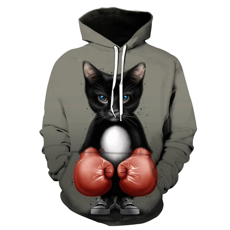 Cat Cute Fashion Style 3D Printed Hoodies Unisex Pullovers Hoodie Casual Sweatshirts Street Top Tracksuit