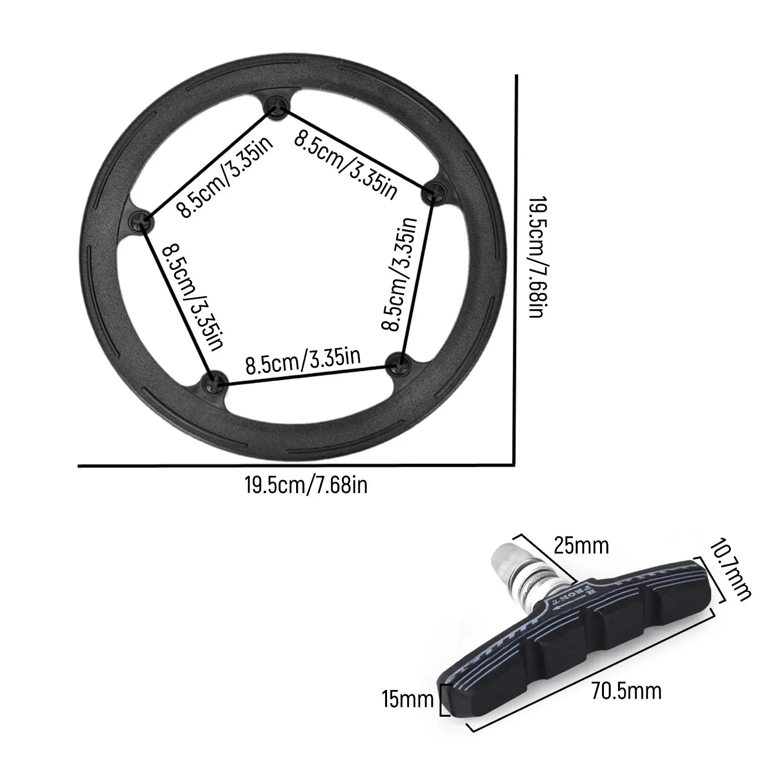 BikeChainWheelProtectorRoundCranksetDurableBikeChainGuardfor
