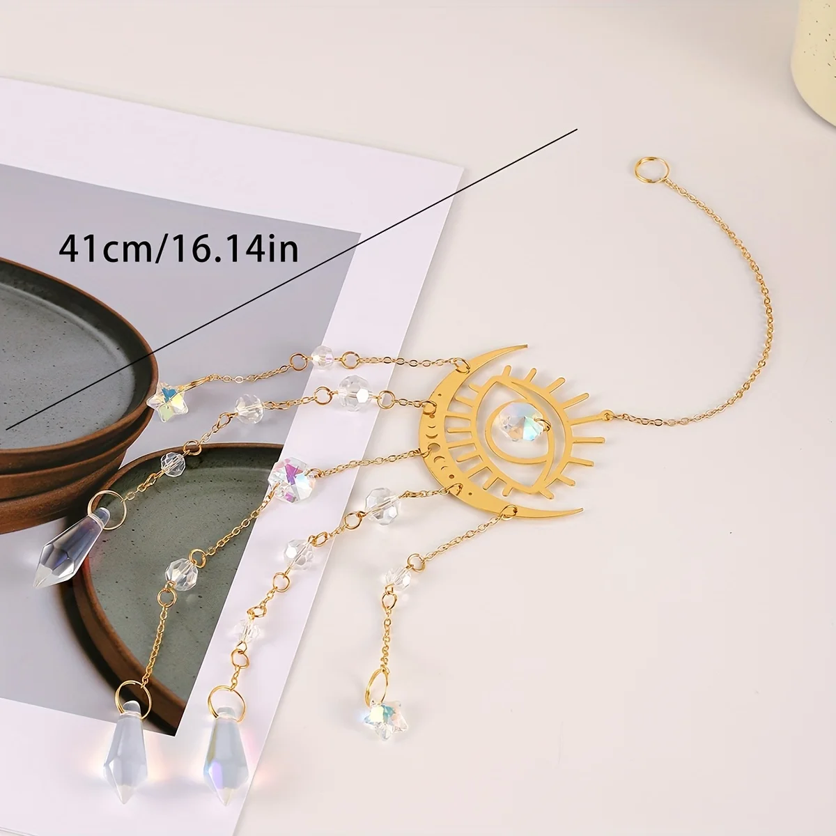 Sun Catcher Crystal Pendant 1pc Outdoor Garden Hanging Decoration