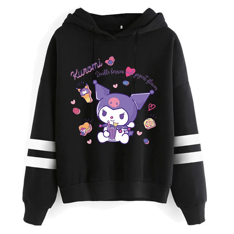 thumbnail image 1 of Sudaderas Y2k para mujer, ropa de moda, chaleco Kuromi, Sudadera con capucha Sanrio Kuromi, sudadera de Manga Harajuku, sudaderas con capucha para mujer, 1 of 5