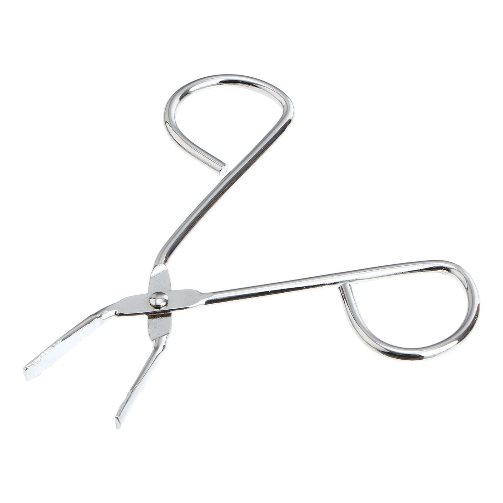 Stainless Steel Eyebrow Tweezer Silver Slanted Edge Design Facial Hair Remover Nose Hair Trimmer Eyelash Makeup Tool Eyebrow