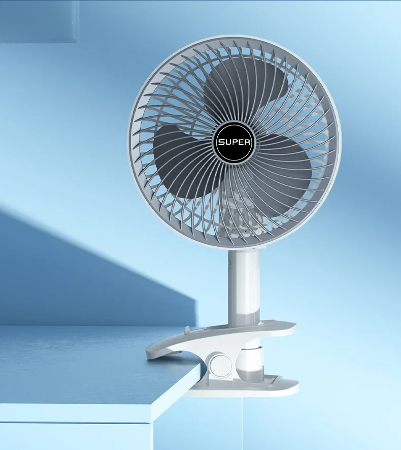 USB Clip Cooling Fan 7 inch-Desktop, wall mounted Hand-hold-Portable, Adjustable Air Circulator with 3 Speed Settings 1