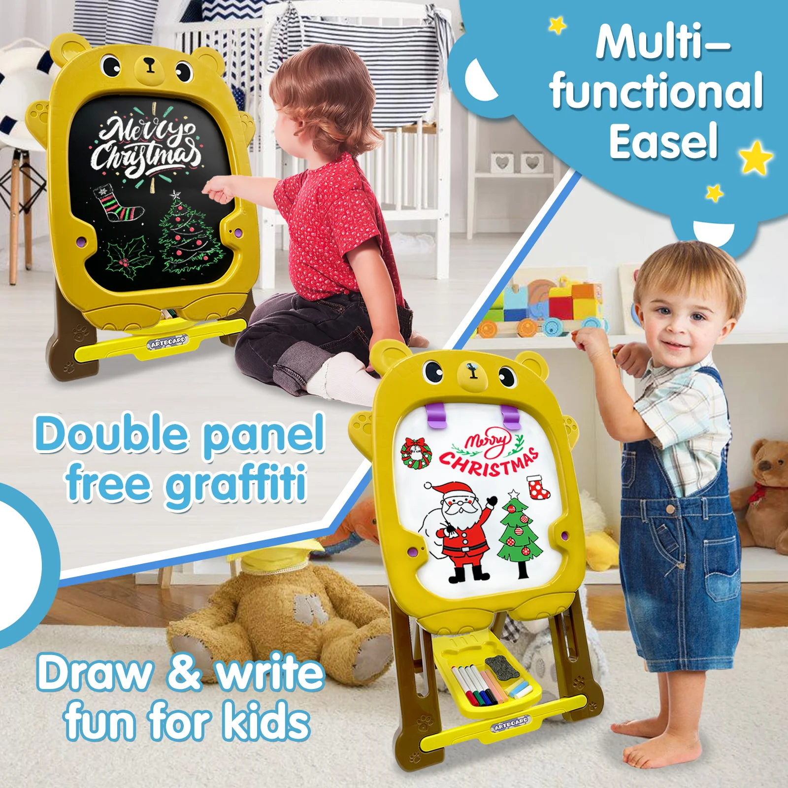 TALGIC Drawing Writing Tablet for Kids, Educational and Learning Gift Toys for Girls and Boys