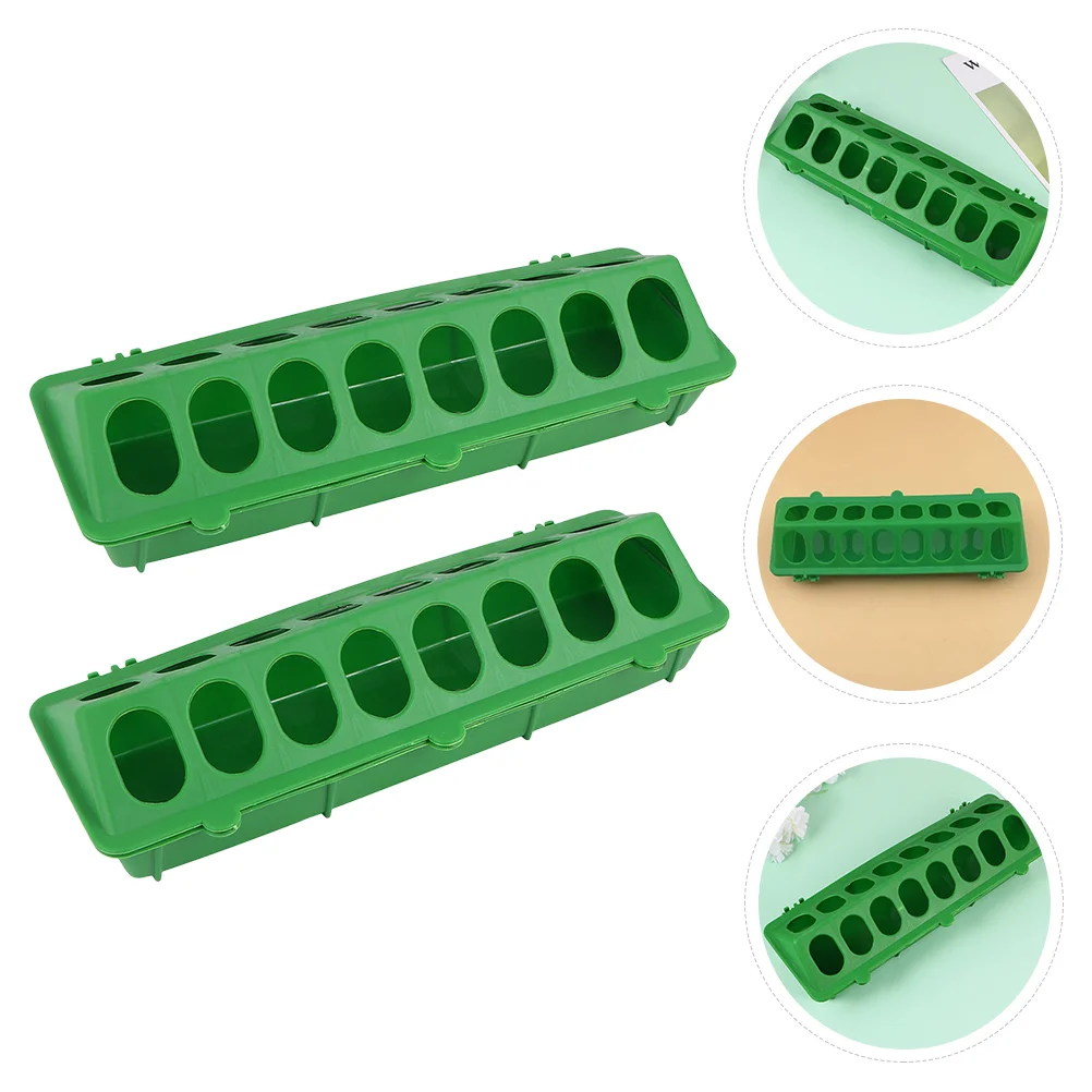 

2 Pcs Pigeon Food Box Bird Feeding Accessories Birds Parrot Pigeons Dispensers Drinking Fountain