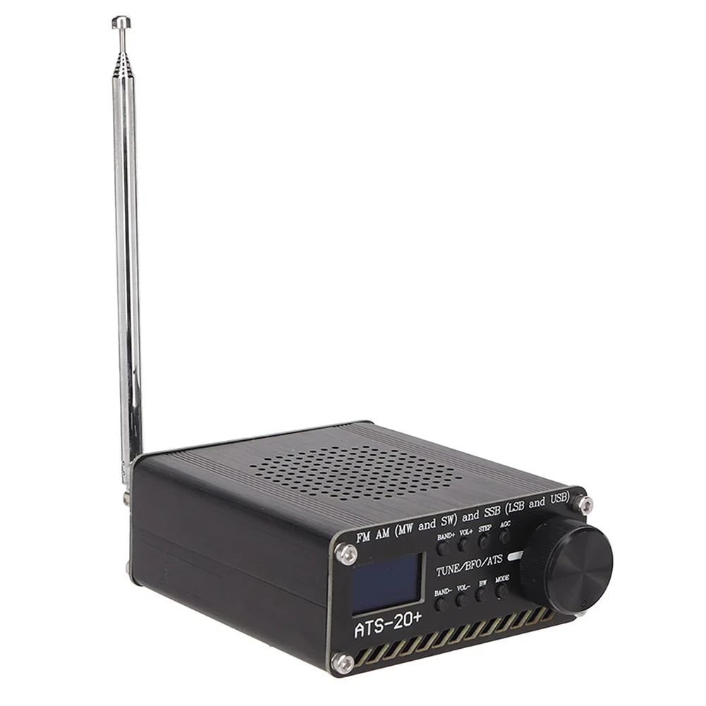 

ATS-20+ Plus V2 SI4732 Radio Receiver Receiver FM AM (MW&SW)/SSB LSB&USB 0.96-inch OLED Display