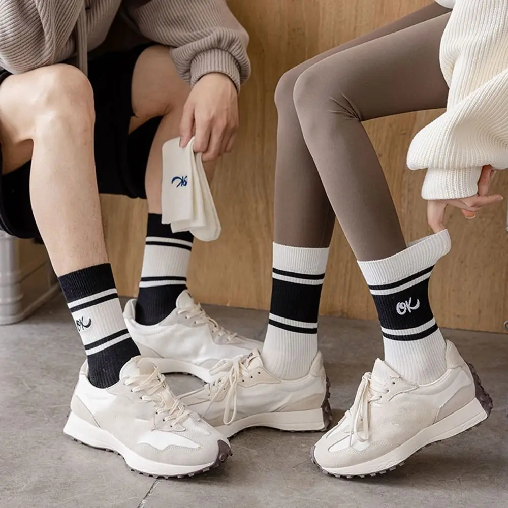 

Casual Crew Socks For Men OK Calf Socks Embroidery Couple Stockings Letter Socks Women Socks Middle Tube Socks Female Hosiery