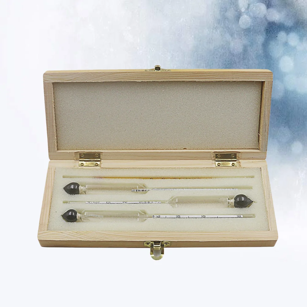 

4Pcs Alcohol Hydrometer Home Brew Beer Meter Thermometer Conversion Table Alcohol Hydrometer Tester (Only Applicable for