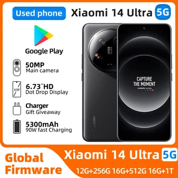 Xiaomi 14 Ultra 5G 6.73inch 3200x1440px 5300mAh 120HZ 50MP camera Fingerprint Recognition Used Phone