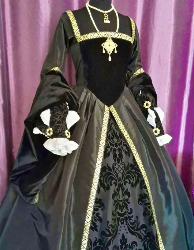 Anne Boleyn Ball Gown Dress Vintage Tudor Periodo Queen Elizabeth Dress Princess Dresses Histical Ball Gown Altro Boleyn Girl
