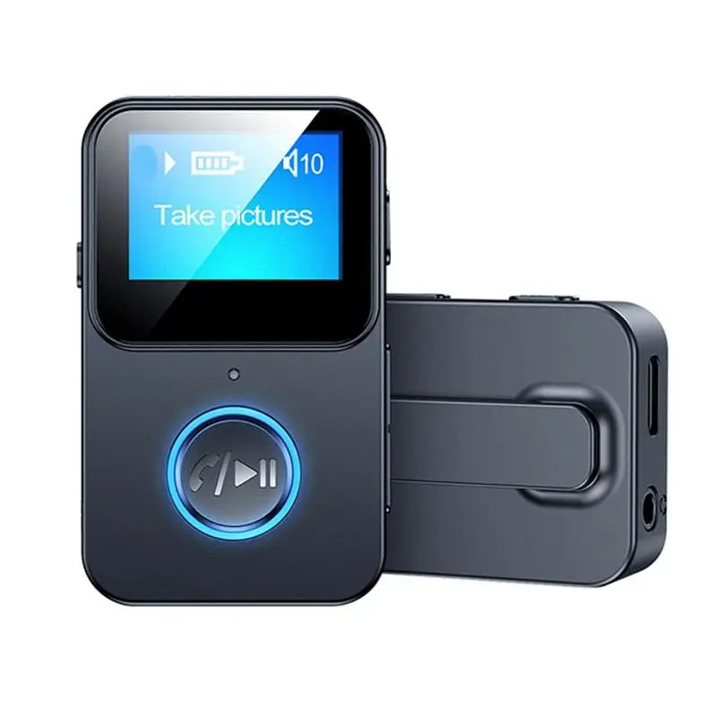 Mini MP3 Clip Bluetooth MP3 Music Player 5.0 Audio Receiver Adapter Support TF card Fashion Sports Running Student Walkman 2022 apple mp3 player MP3 Players