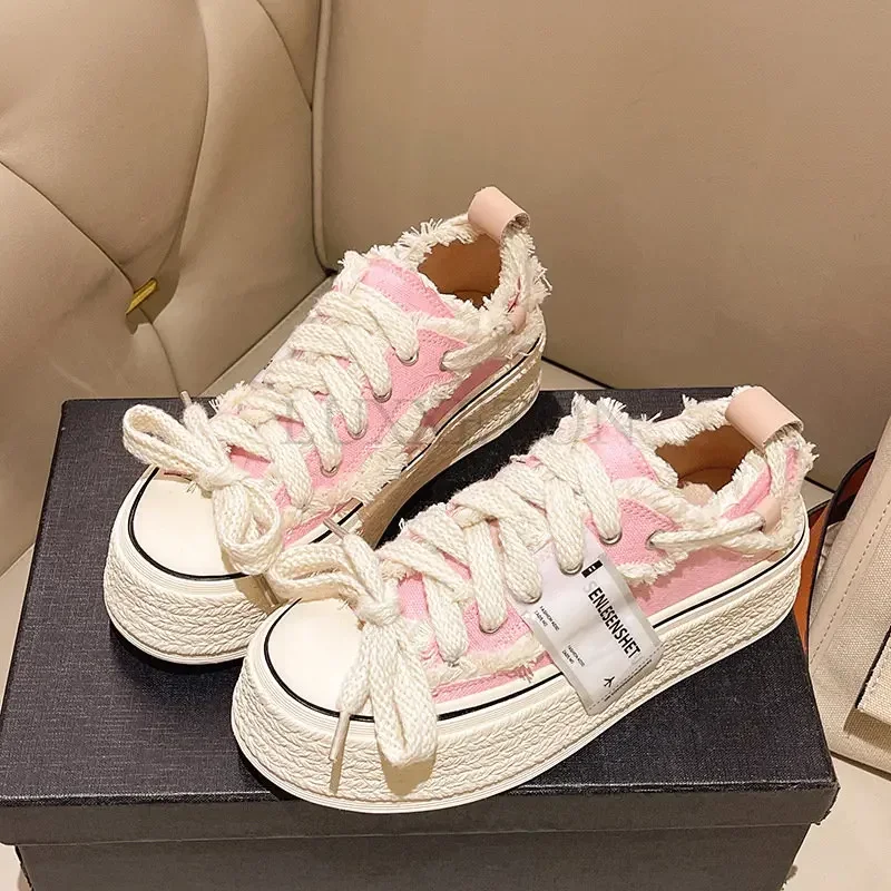 Women Breathable Thick Sole All-match Student Sports Casual Shoes