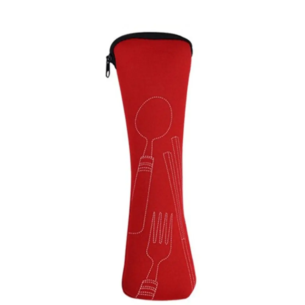 Compact Travel Tableware Bag - Portable Cutlery Case