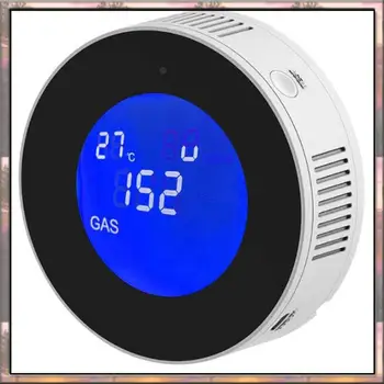 BAAZ HOT Wifi Gas Leak Detector Combustible Gas Alarm With Temperature Function With LCD Display With Tuya App EU Plug 1