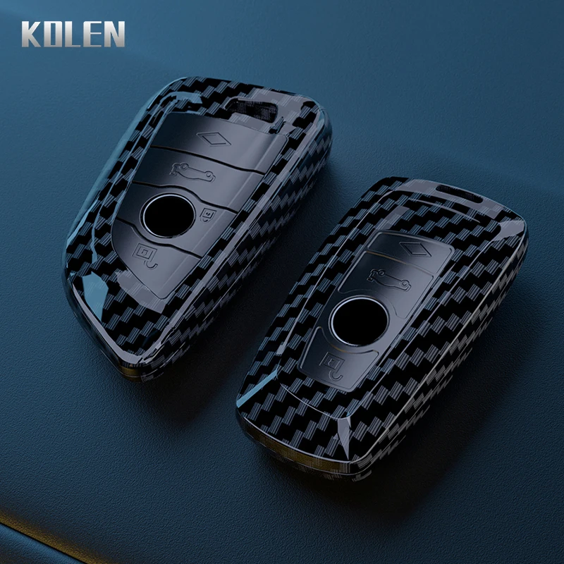

ABS Carbon Fiber Car Key Case Cover For BMW 1 2 3 4 5 6 7 Series X1 X3 X4 X5 X6 X7 F10 F20 F30 G20 G30 G01 F15 F16 G02 G05 F34