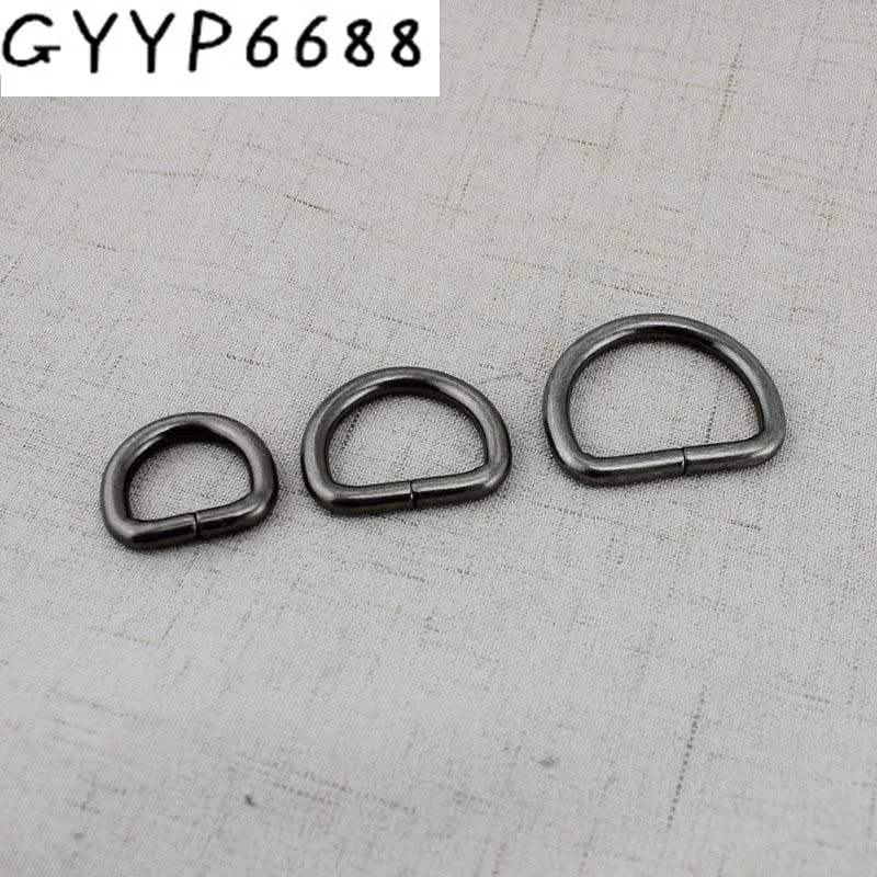 10-50PCS Old Silver Metal Ring Buckles For Purse Handbags Bags Shoulder Webbing Belt Dog Collar Hooks DIY Hardware Accessories