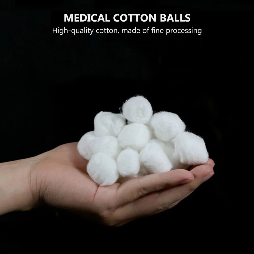 1000 Pcs Disposable Clean Absorbent Cotton Balls 25X25X25CM Laboratory Supplies 3