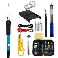Adjustable Temperature Electric Soldering Iron Welding Kit 11 Piece Set EU Plug 220V 60W Internal Hot Soldering Iron Tool - Image 5
