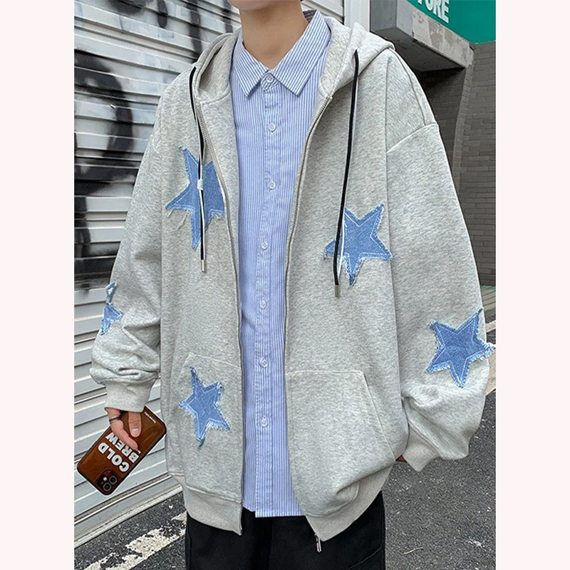 Sudadera Con Capucha Y Cremallera Y2K Para Hombr Y Mujer