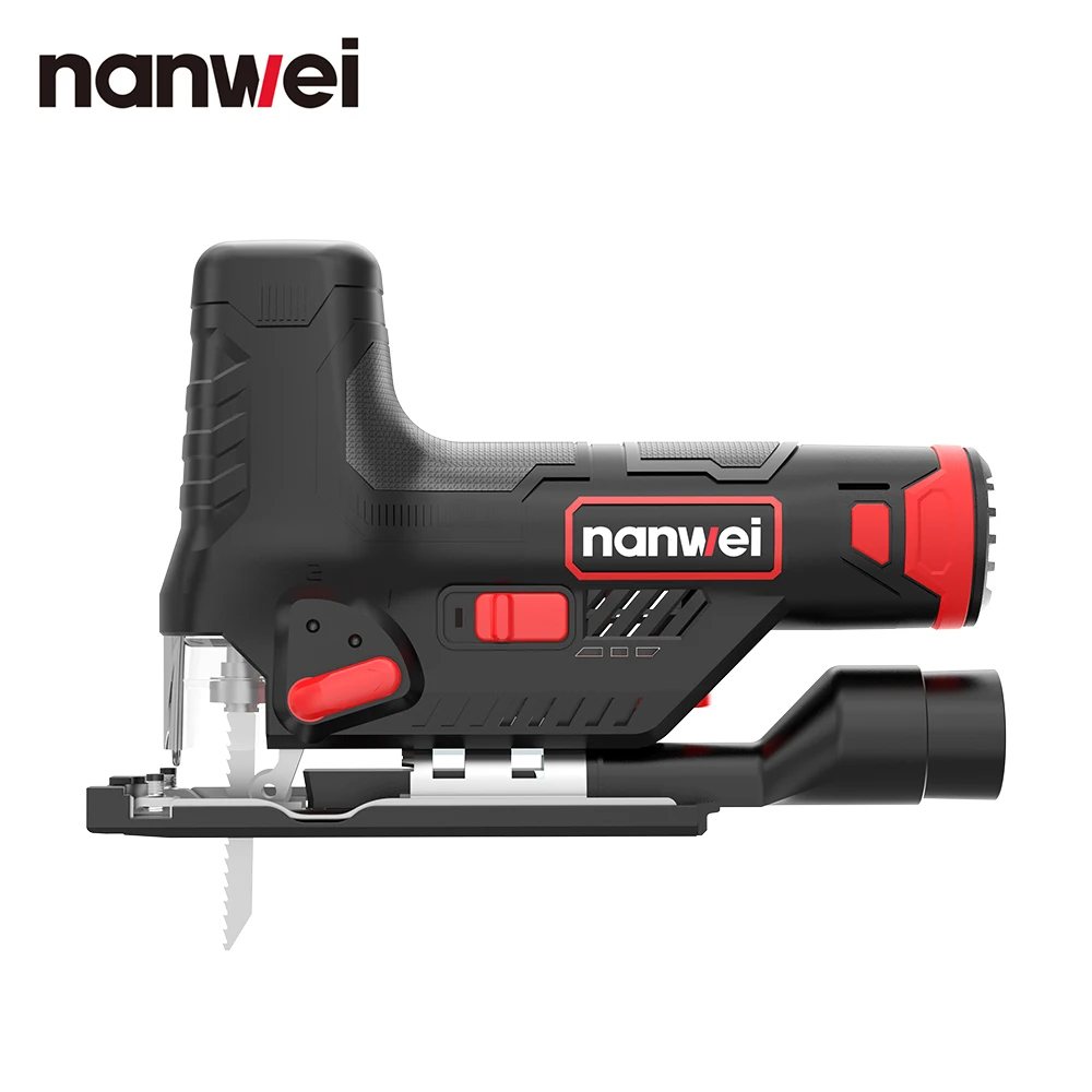

Nanwei Mini Jig Saw Cutting Machine 12V Curve Saw Household Electric Saw Multifunctional Reciprocating Saw for Woodboard Drawing
