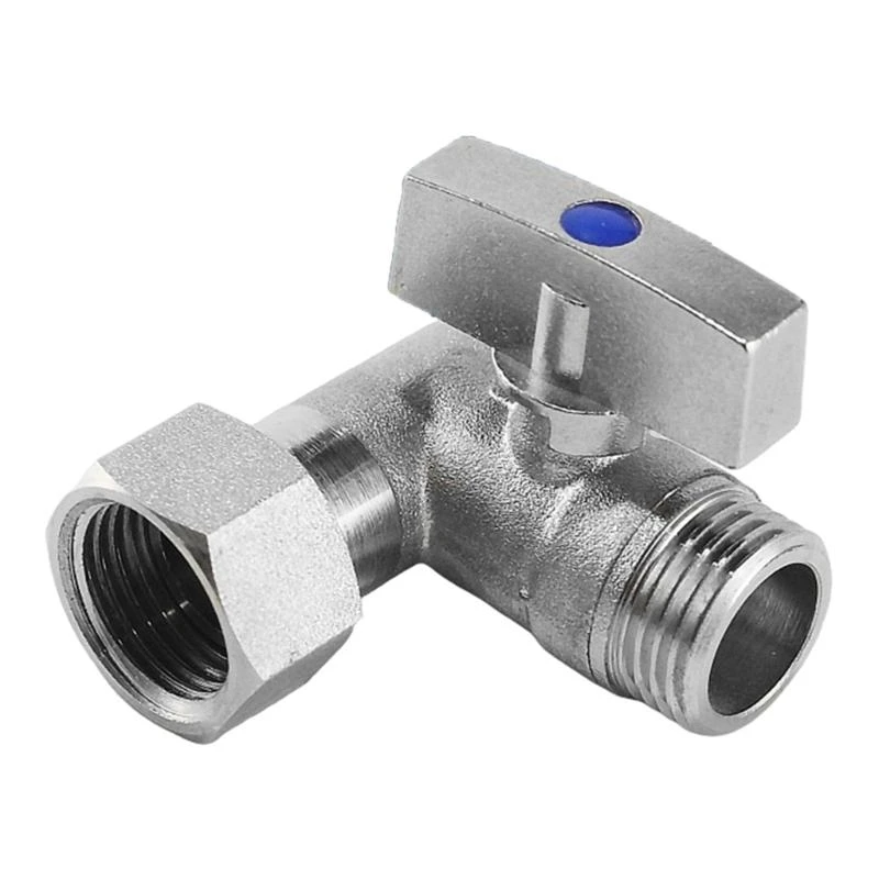 652F Toilet T Adapter Valves Toilet Tanks Connector Angle Stop Valves 1/2inch Thread for Bathroom Fixtures & Kitchen Use