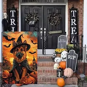 halloween yard flag