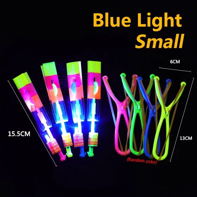 10PCS Outdoor Shining Rocket Flash LED Light Luminous Slingshot Bamboo