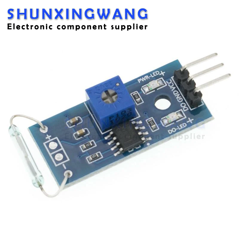 1 Pz Reed Modulo Sensore Magnetron Modulo Reed Interruttore Magnetico Per Arduino Kit Fai Da Te